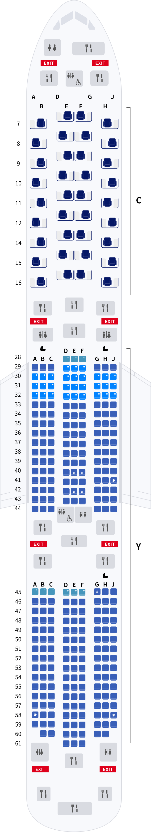 대한항공 보잉 787-10(325석) 항공기 좌석 선택 추천 가이드(좌석배치도 포함)