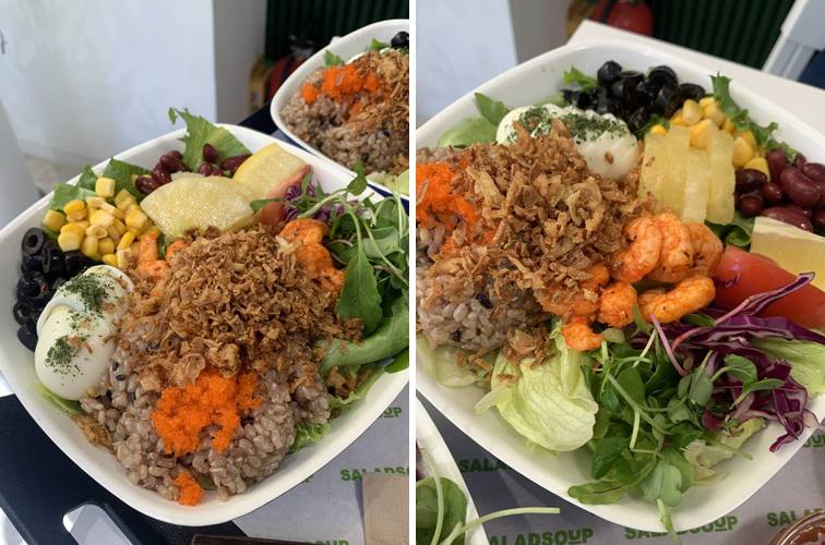 신선하고 가득 올라가있는 야채들