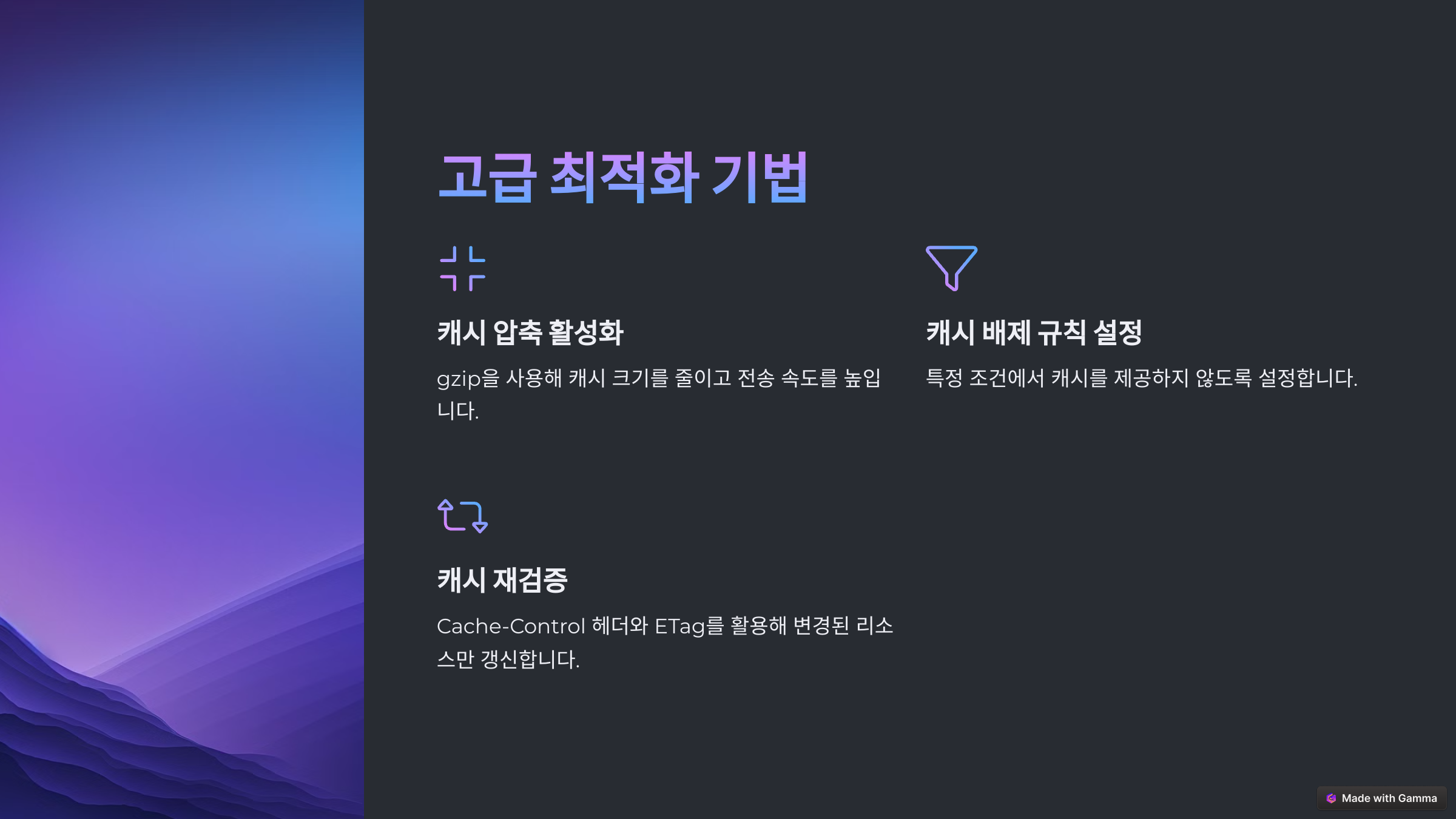 고급 최적화 기법