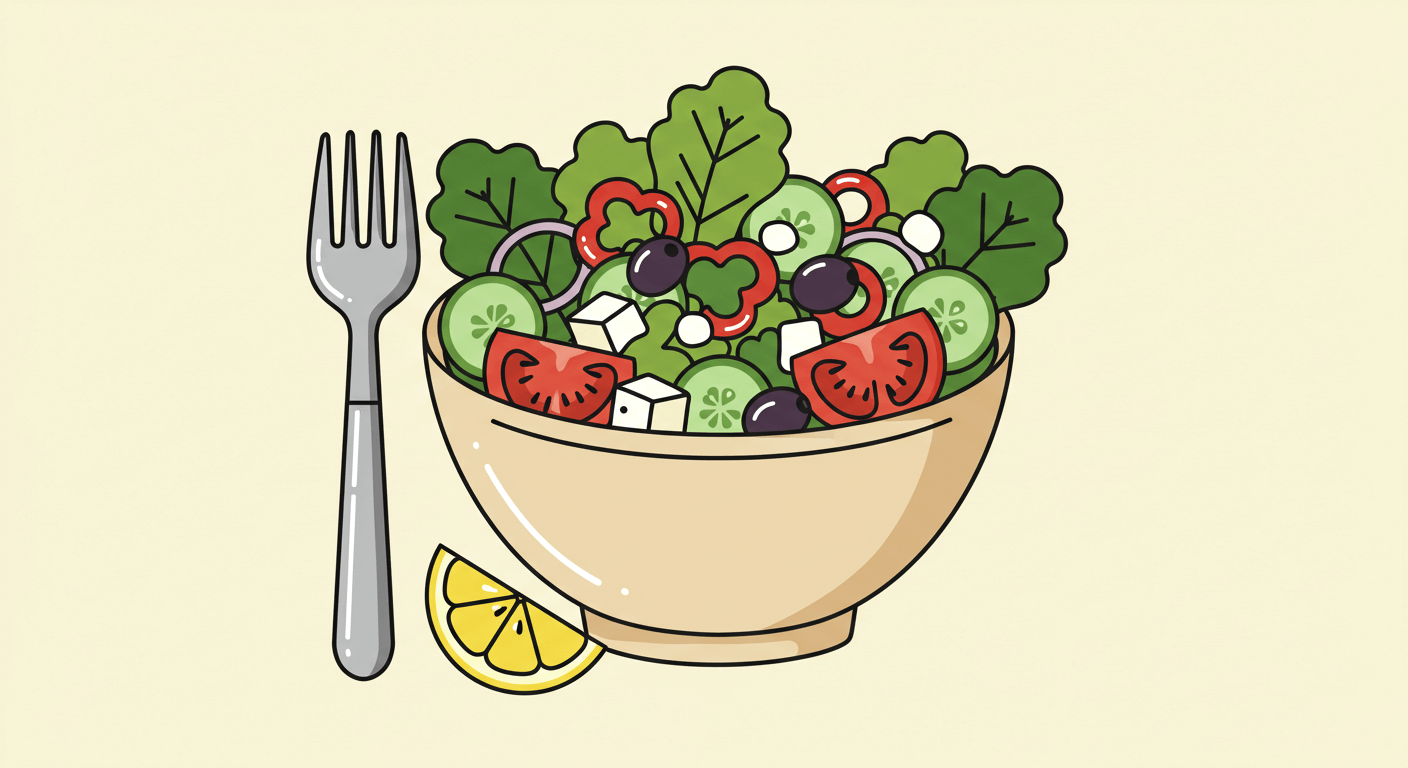 샐러드: 지중해식 건강 식단의 중심