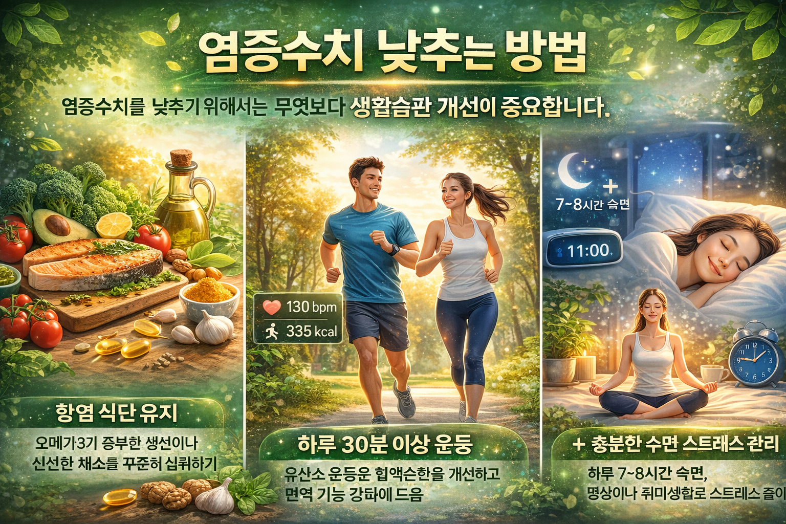 염증수치 낮추는 방법