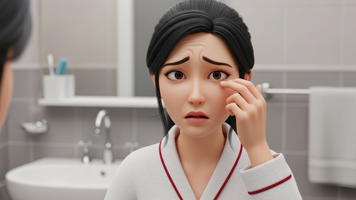 눈다래끼, 시야흐림, 눈붓기