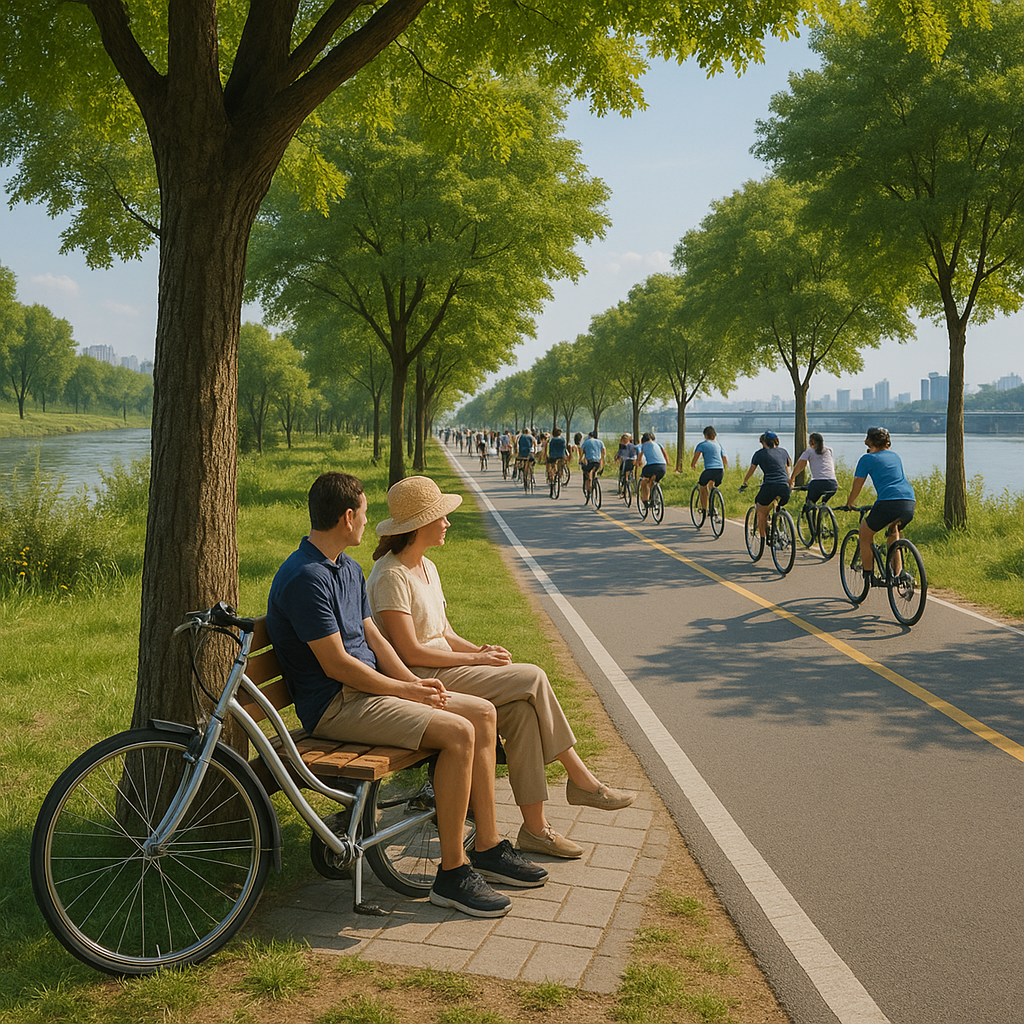 60대 이상 추천 서울 자전거길 (평탄, 화장실,벤치)