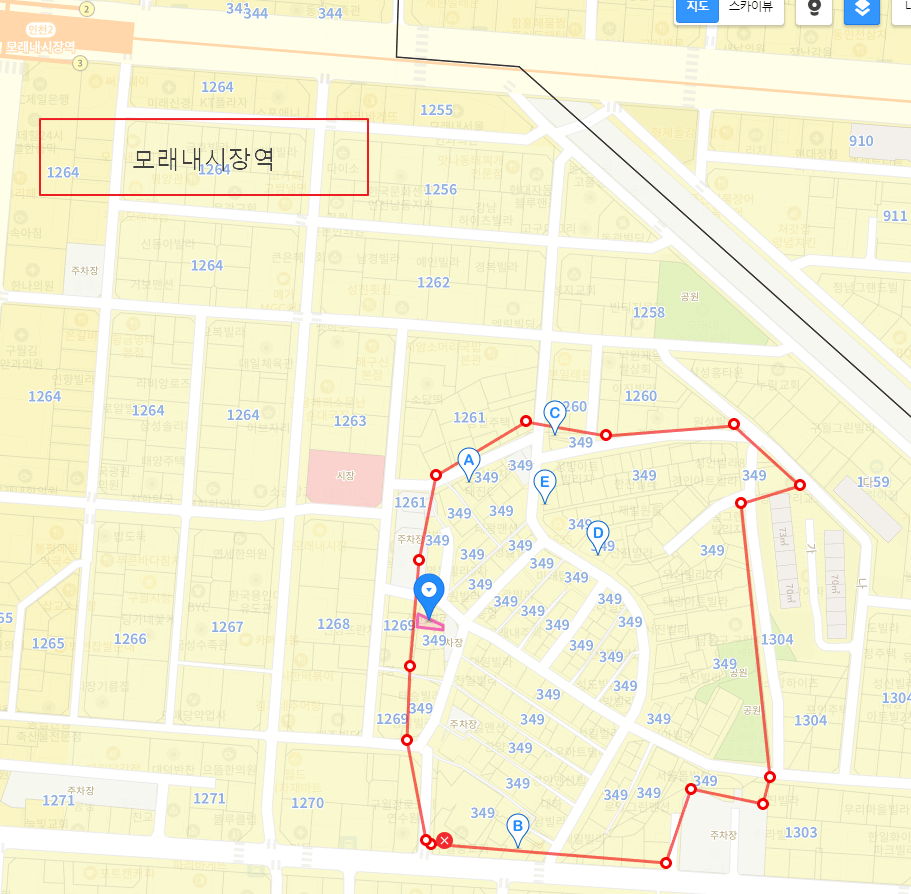 남동구 구월349구역 위치