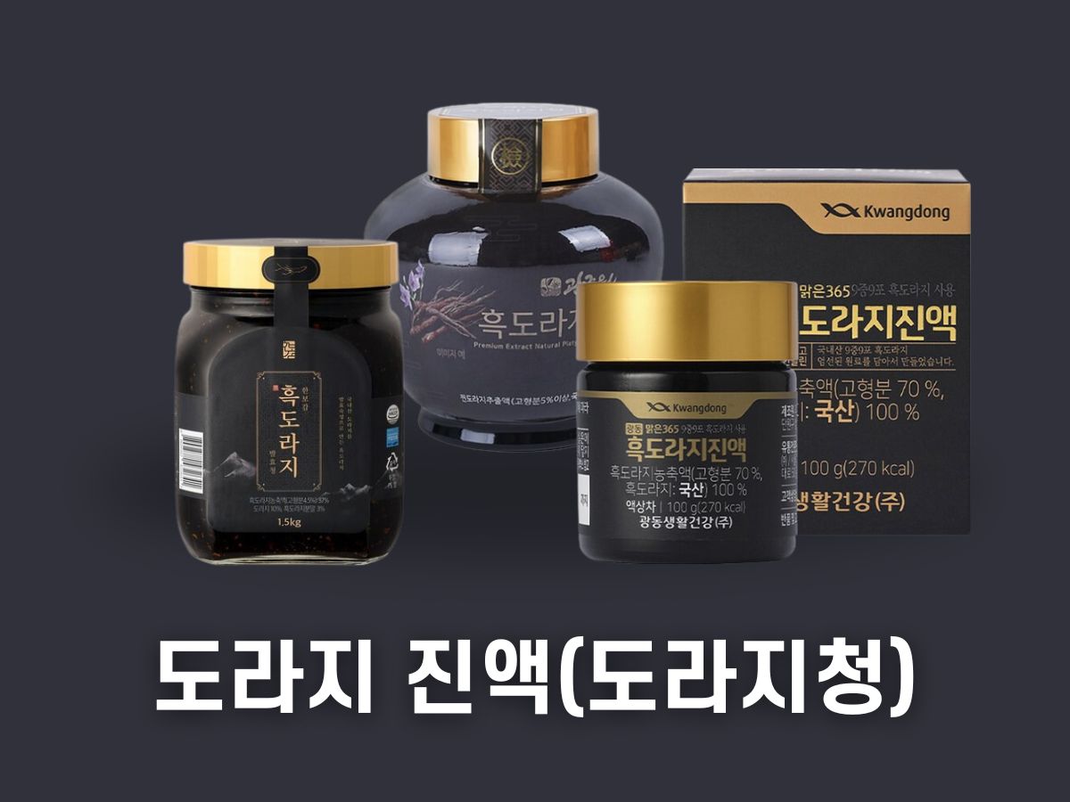 도라지 진액 효능, 도라지청 파는곳
