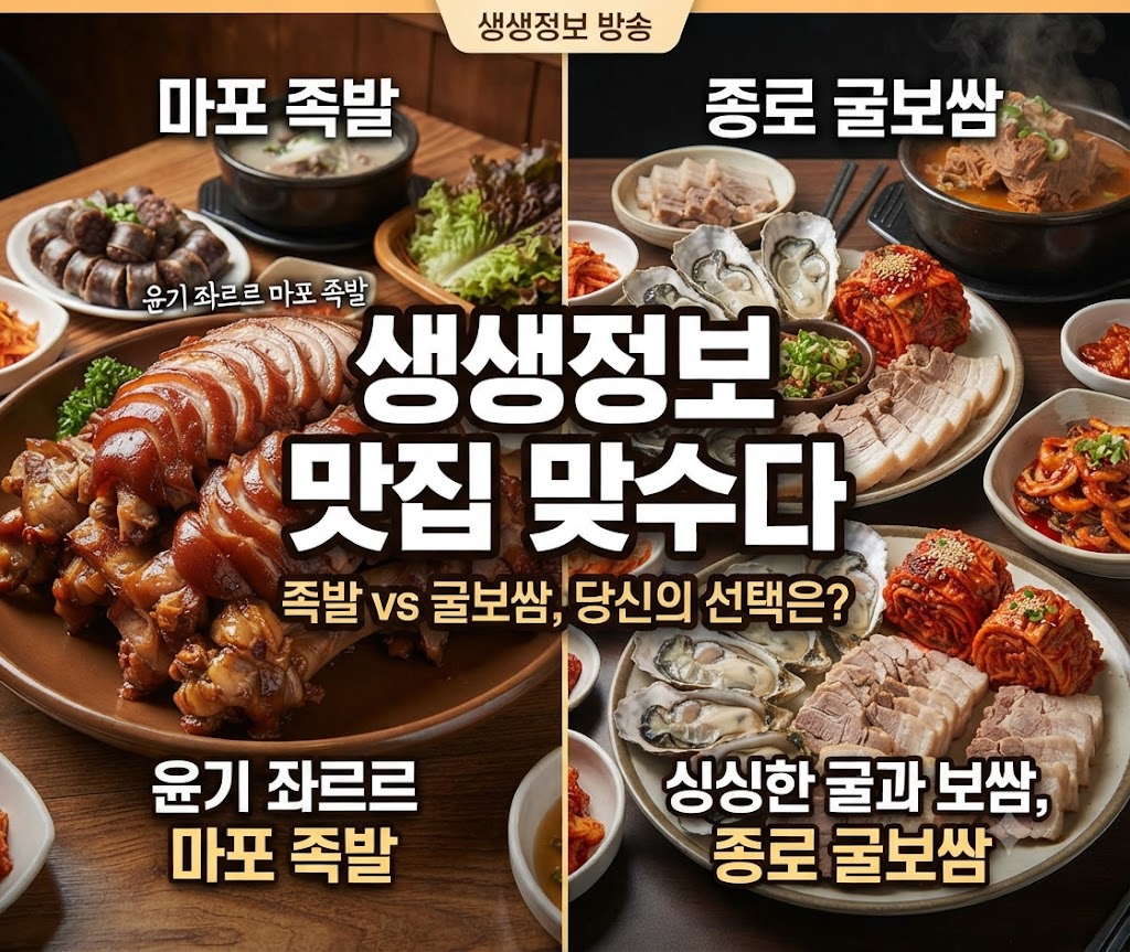 생생정보 맛집 맞수다 족발 보쌈