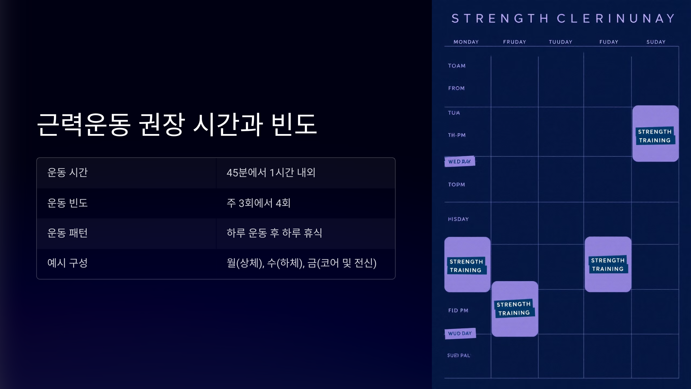 근력운동방법 종류