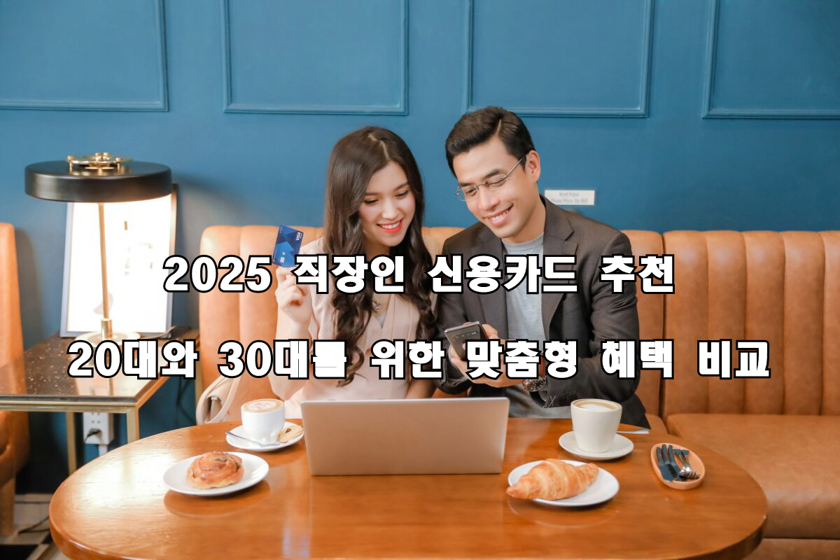 2025 직장인 신용카드 추천 20대와 30대를 위한 맞춤형 혜택 비교