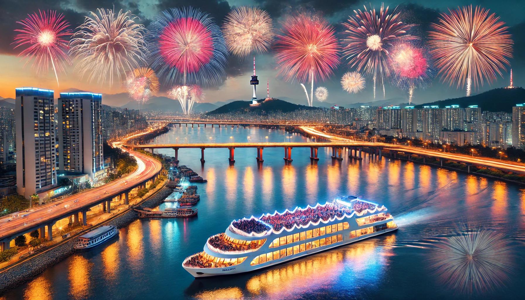 한강 불꽃축제 유람선