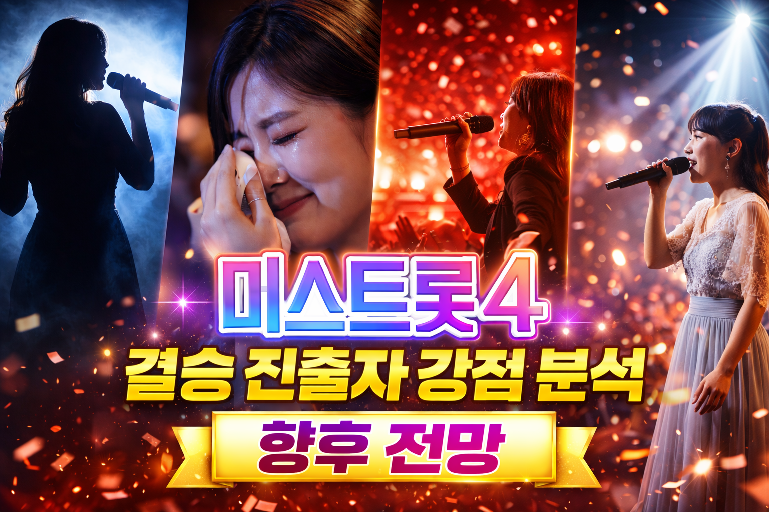 미스트롯4 결승 진출자 분석 (AI 작접 제작)