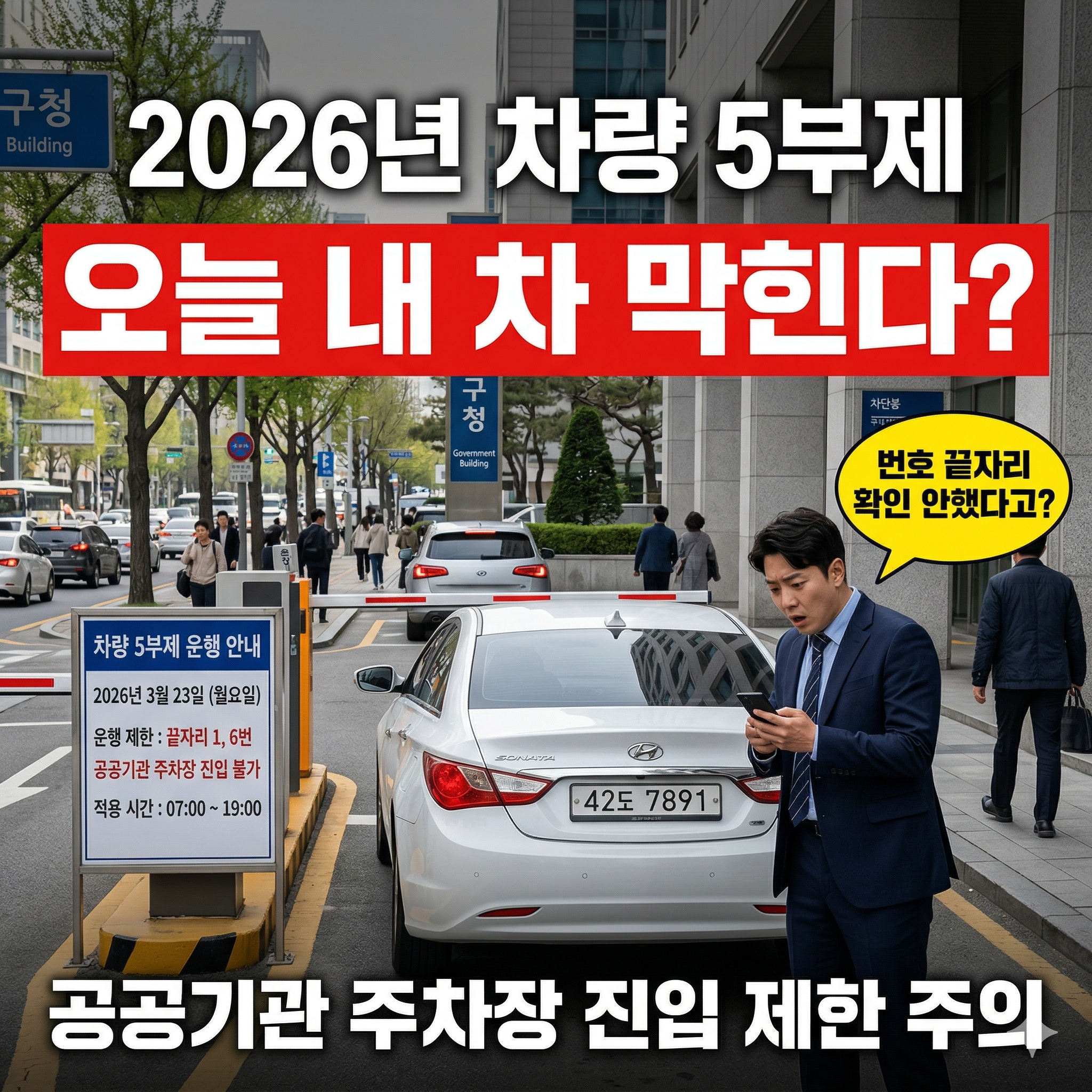 차량 5부제 의무 지역, 시행, 위반 FAQ, 무료 이미지 생성 프롬프트 공개