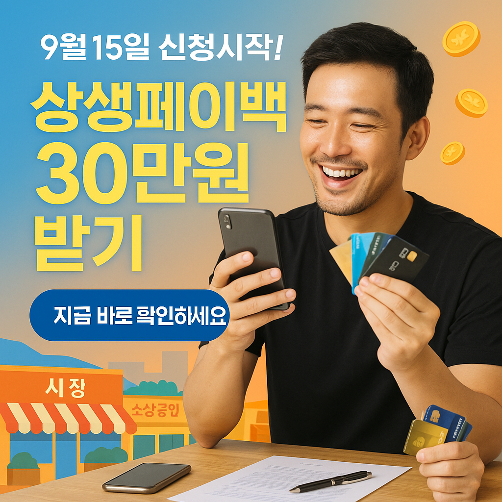 상생페이백 신청하고 30만원 받는 완전가이드 (출처 : 중소벤처기업부)