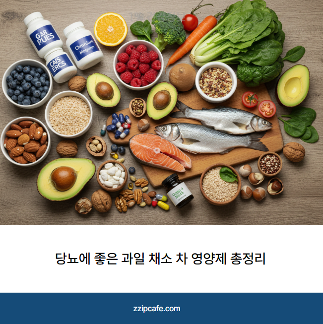 혈당 관리 이제 맛있고 건강하게! 당뇨에 좋은 과일 채소 차 영양제 총정리