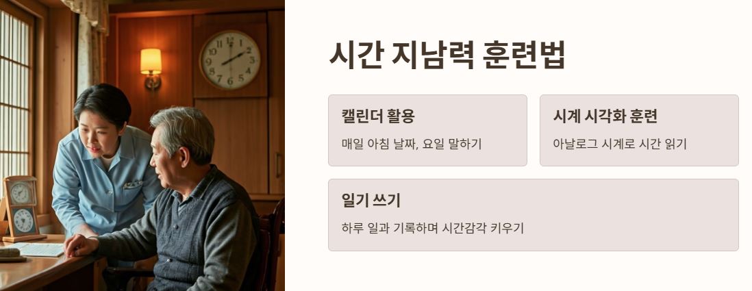 시간 지남력 훈련법