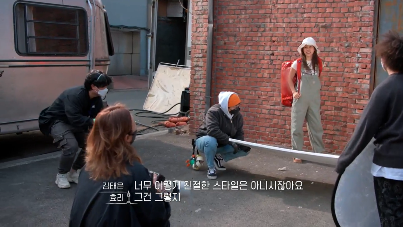 서울 체크인 이효리 야외촬영