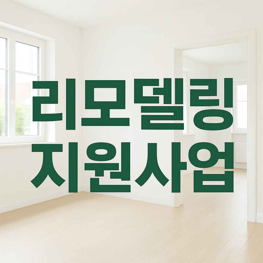 BRP 리모델링 지원사업의 지원범위에 대한 내용과 구체적 사례
