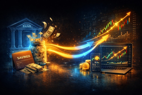예금에서 투자로의 이미지