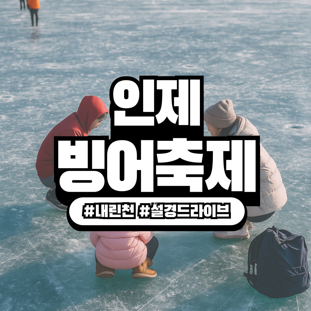강원도 인제 ‘빙어축제 & 내린천 설경 드라이브’ – 한겨울 감성 가득한 여행 코스