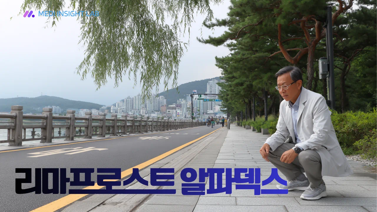 척추관협착증으로 보행 중 다리 저림을 느끼는 중년 남성