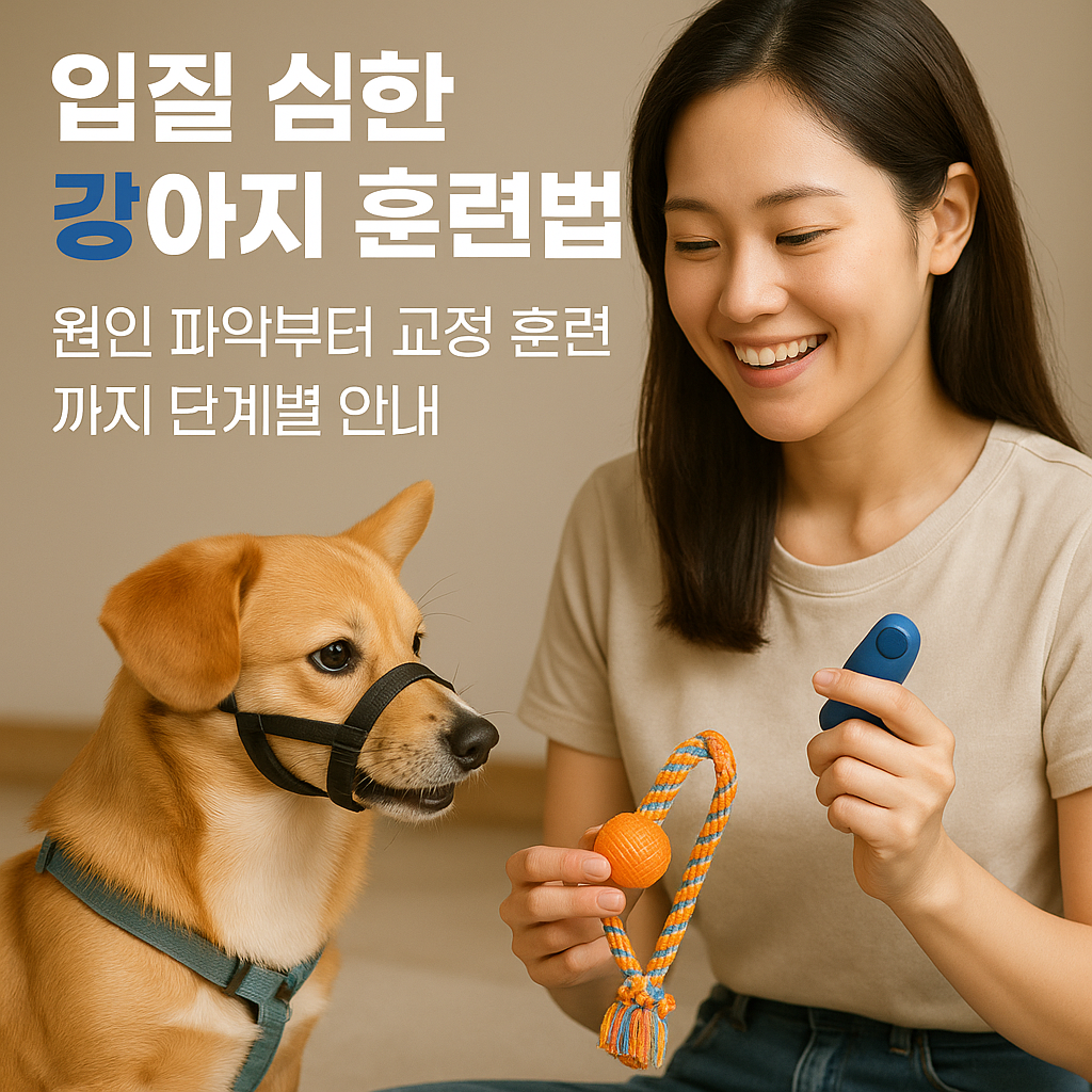 입질 심한 강아지 훈련법｜원인 파악부터 교정 훈련까지 단계별 안내