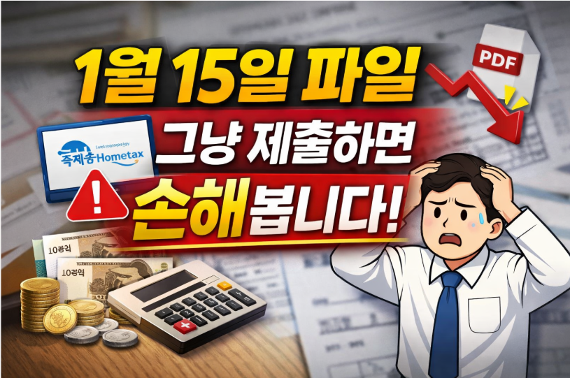 연말정산 간소화서비스 믿었다면 자료 필수 확인!!!