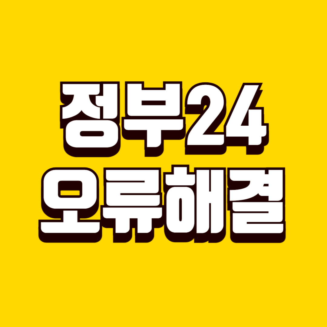 정부24 오류 해결, 인증 실패부터 문서 출력 문제까지