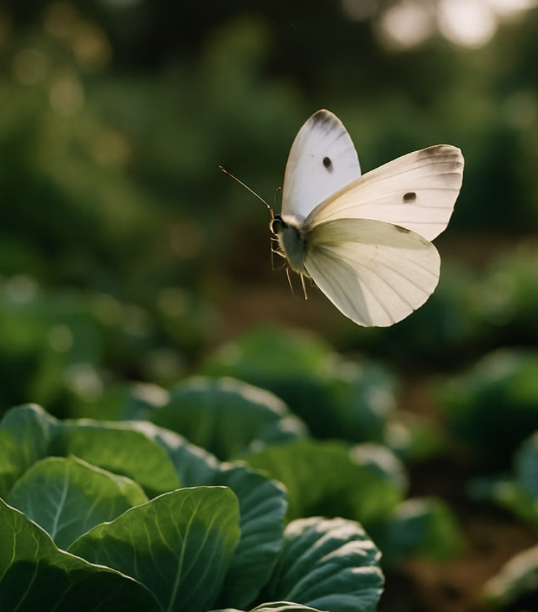 하얀 나비의 은밀한 방문