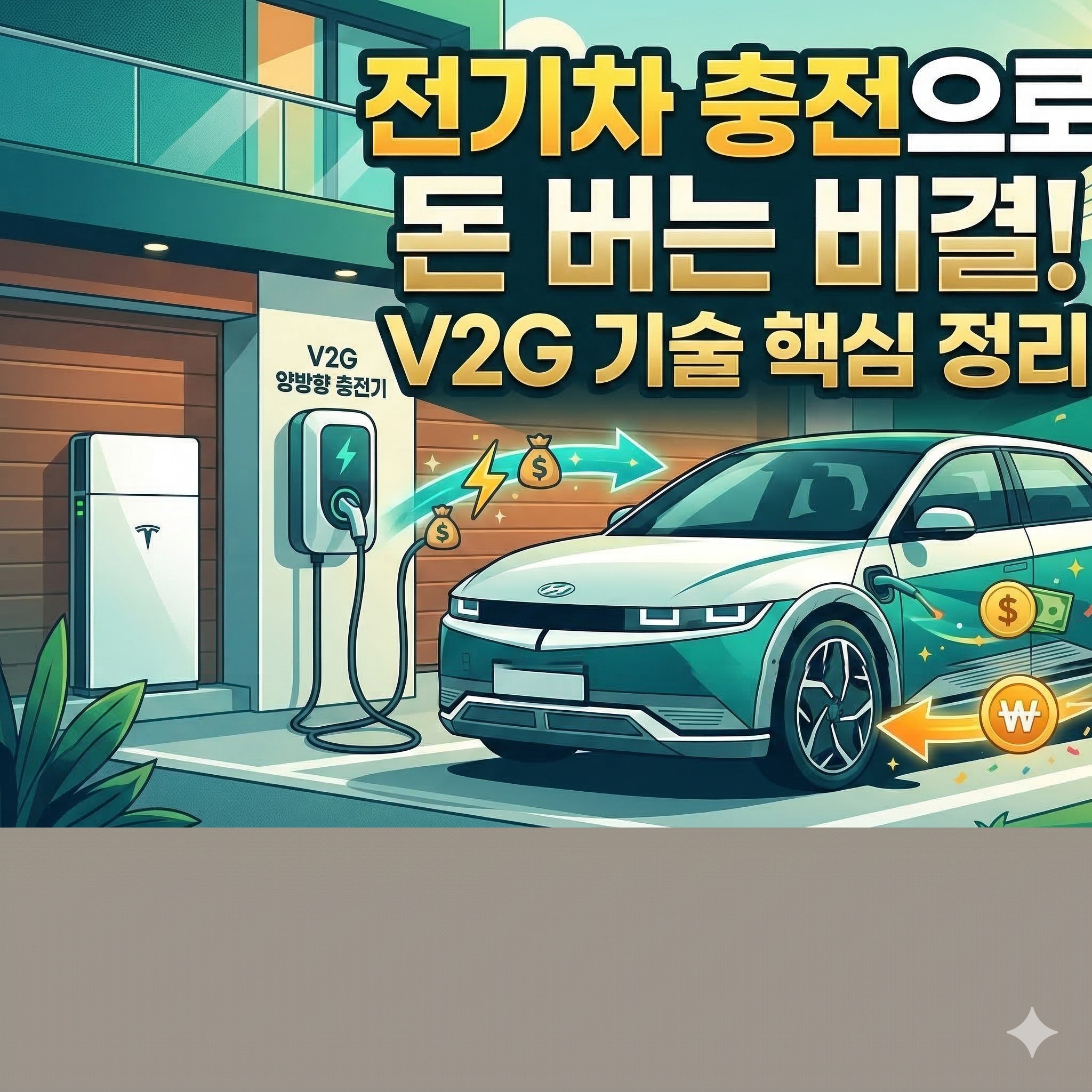 전기차 충전으로 돈 버는 비결 V2G 기술 핵심 정리