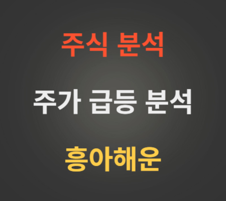 흥아해운_주가_급등_분석
