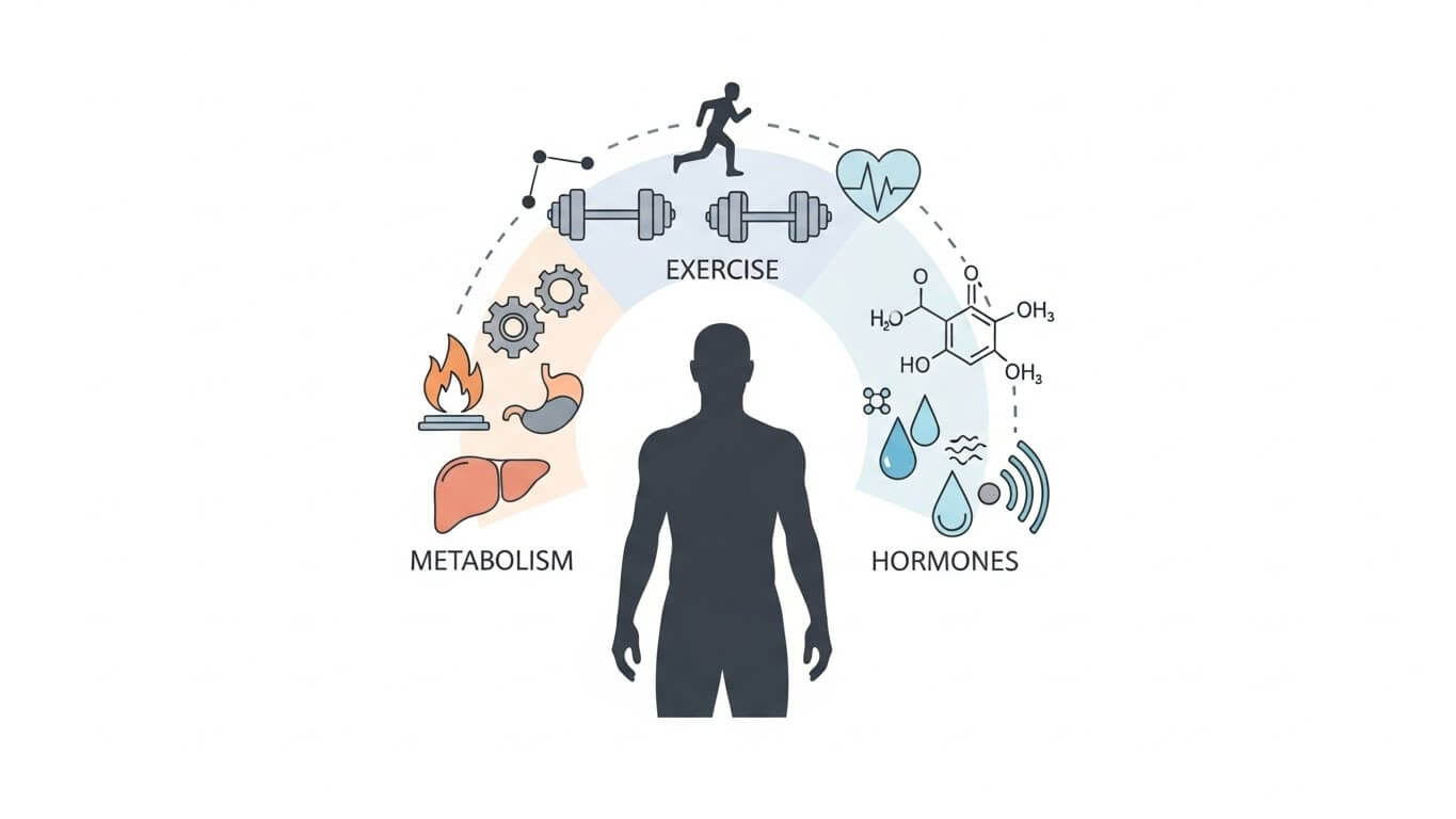체지방 감소 원리 완벽정리 (기초대사량, 운동효율, 호르몬)