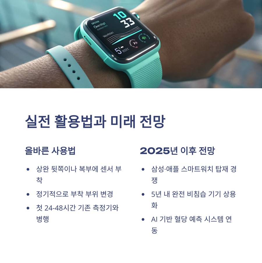 무채혈 혈당측정기의 올바른 활용법과 스마트워치 연동 전망