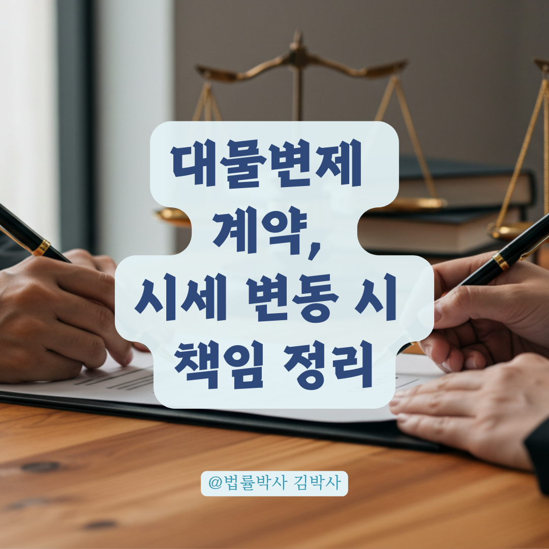 대물로 갚기로 한 계약, 물건 시세가 올랐을 때 법적 책임은?