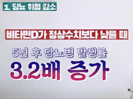 비타민 D 당뇨 당뇨 위험 감소