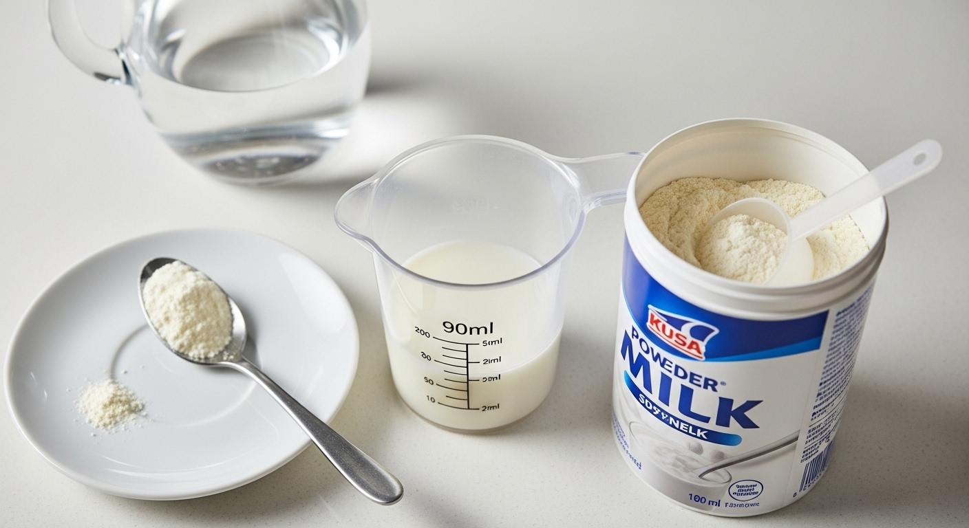 분유 90ml 타는법