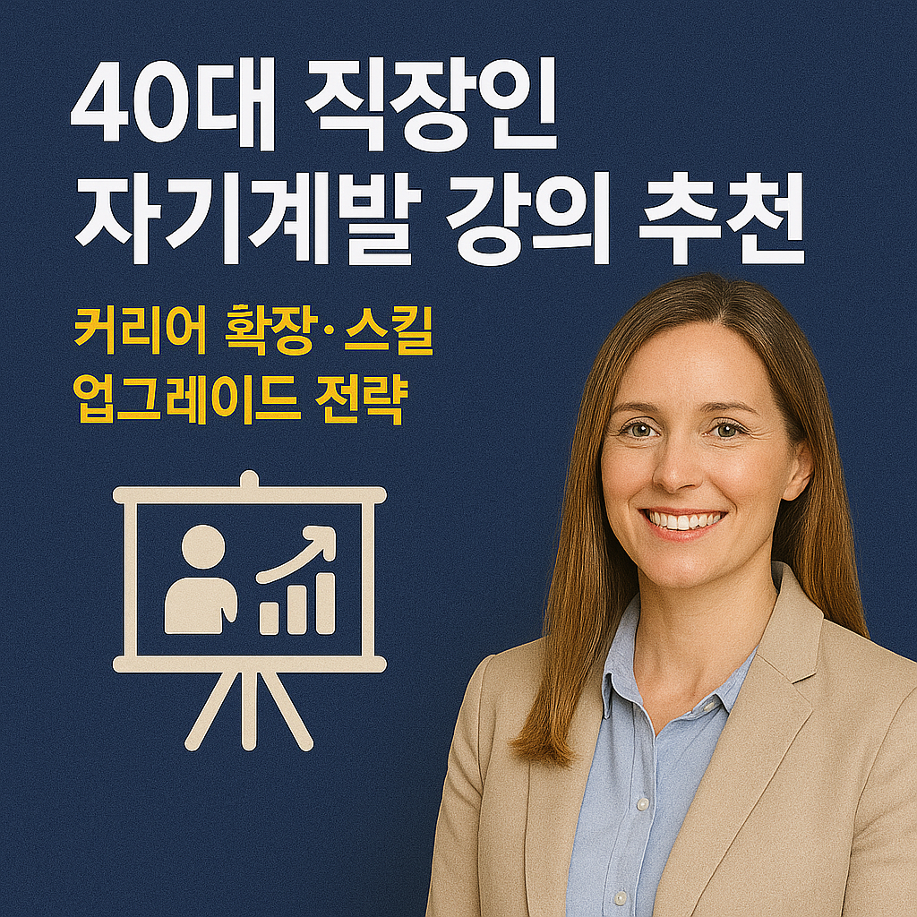 40대 직장인 자기계발 강의 추천|커리어 확장·스킬 업그레이드 전략