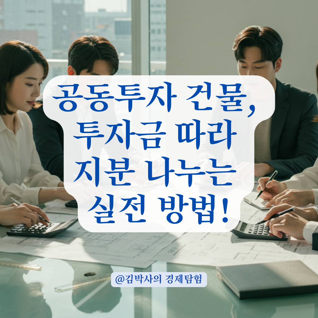 공동소유 건물, 투자 금액에 따라 지분 나누는 법