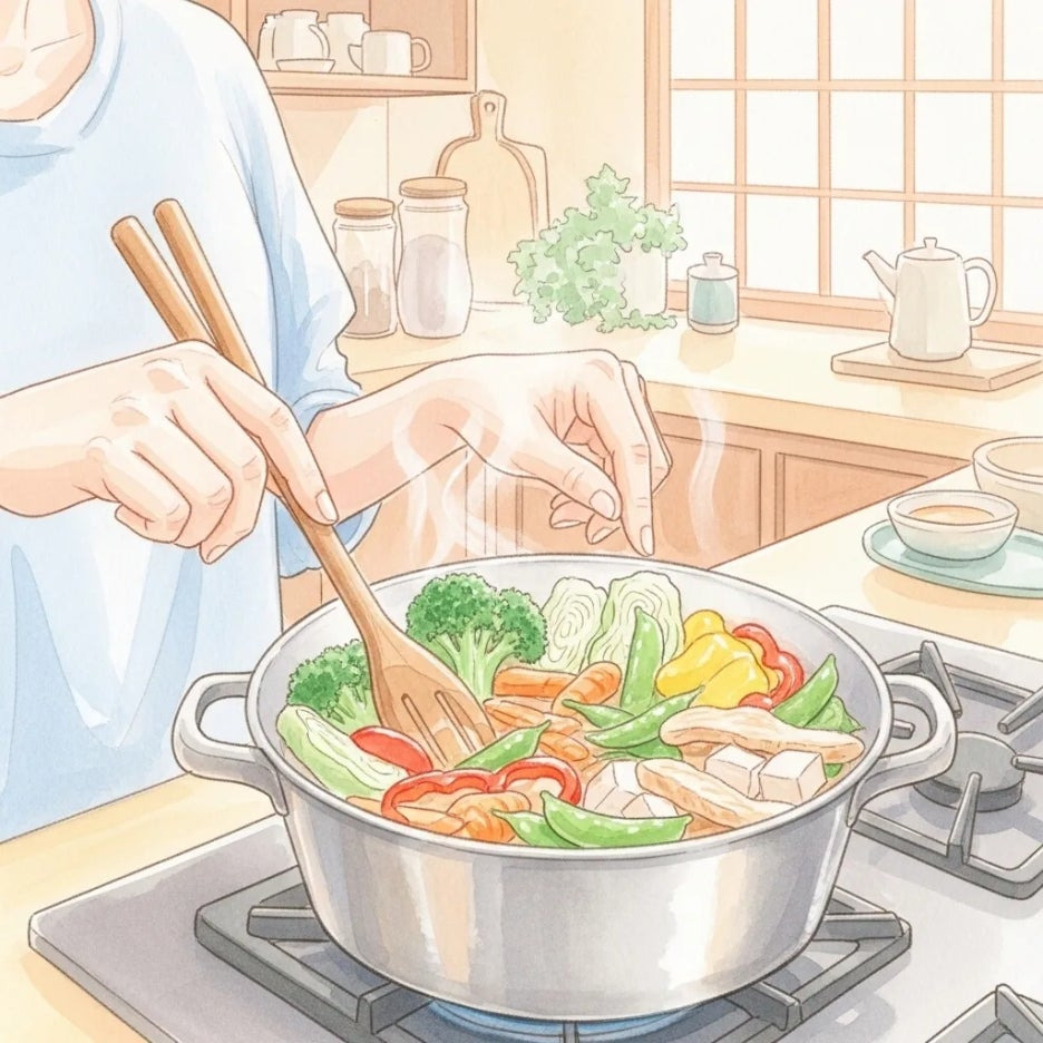 건강한 재료로 정성껏 만드는 요리 과정