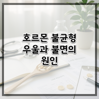 호르몬 불균형, 우울과 불면의 숨겨진 원인일 수 있다