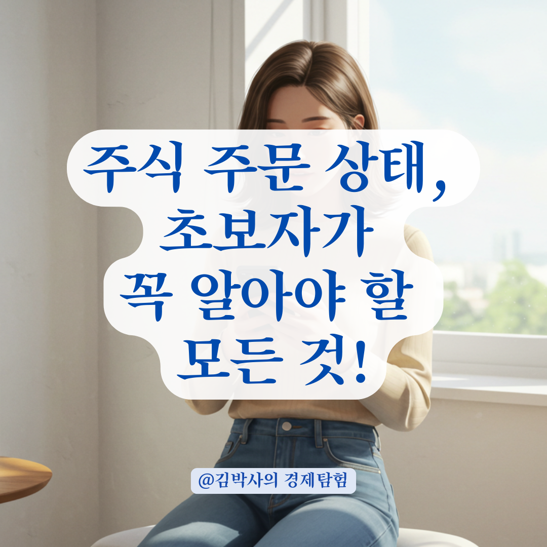 주식초보 필독! 주식 주문 상태별 의미, '유효', '미발주', '체결'까지 완전 정리.