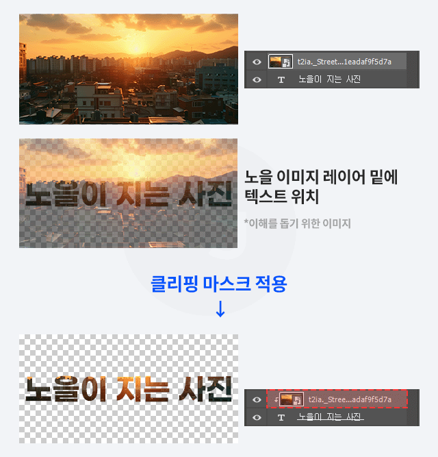 클리핑 마스크 설명