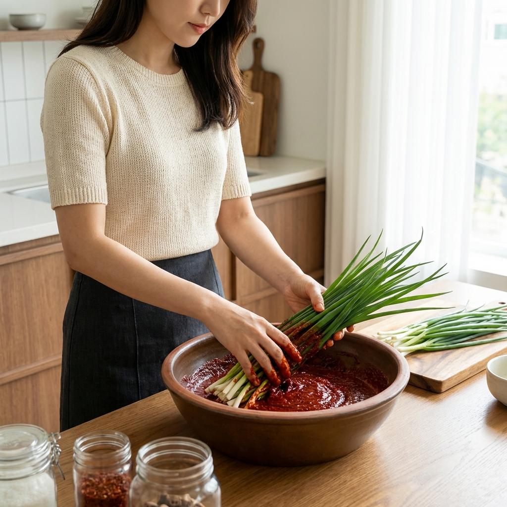 파김치 실패 없는 쪽파 매운맛 빼기와 양념 배합법
