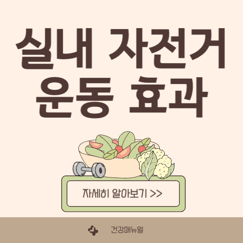 실내 자전거 운동 효과 & 꿀팁 대방출!