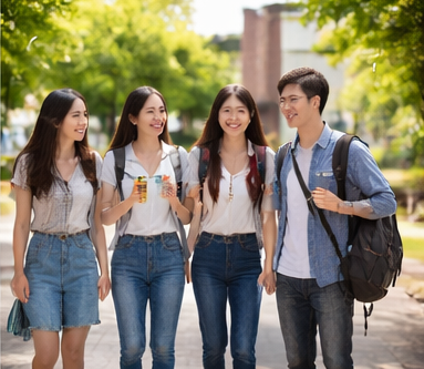 교내근로장학금 신청하고 기다리는 대학생