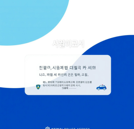 국민비서 경찰청고지안내 그림