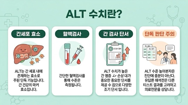 ALT 수치 의미 간세포 효소 간기능검사 설명