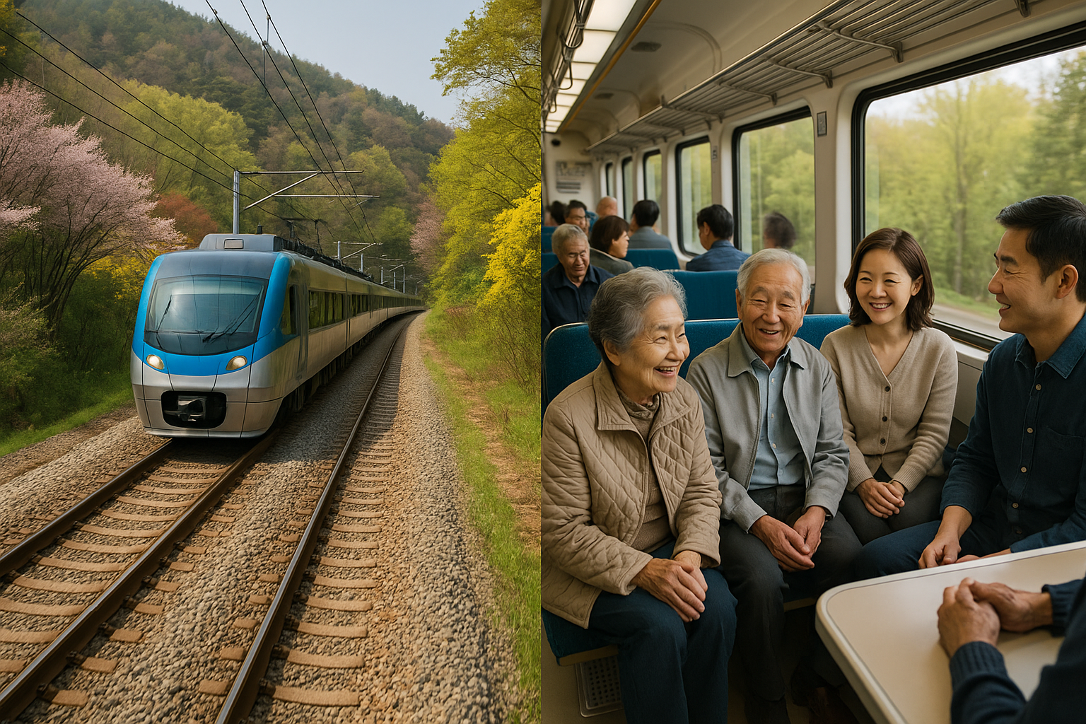 은퇴 후 전철 여행 인기코스 (무료, 시니어, 힐링)