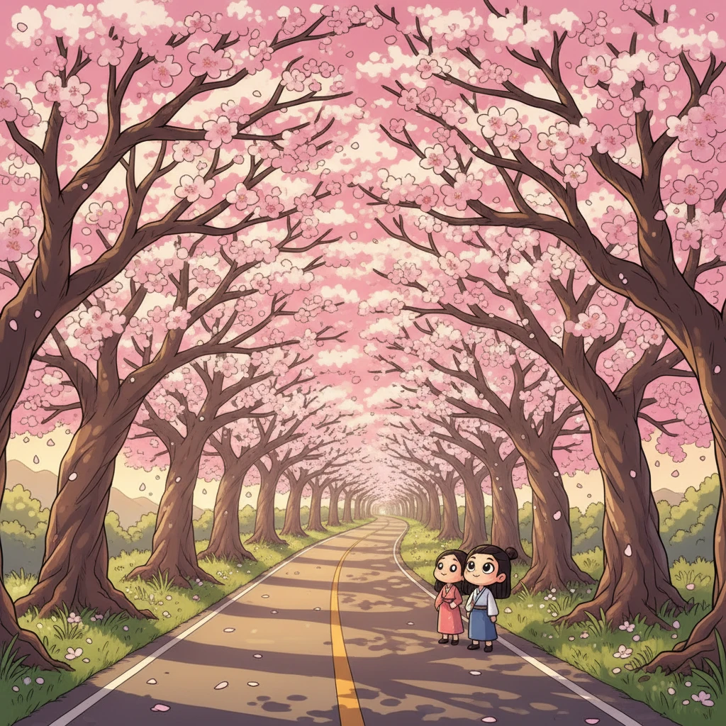 함양 벚꽃 개화 시기 확인법 백전 5..