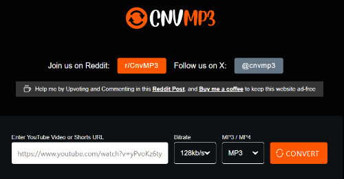 CNVMP4 변환 화면 이미지입니다.