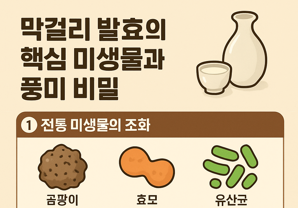 막거리 유산균은 장내 유익균을 증식시키고 장내 환경을 개선하여 소화 기능 강화와 면역력 향상에 기여한다.