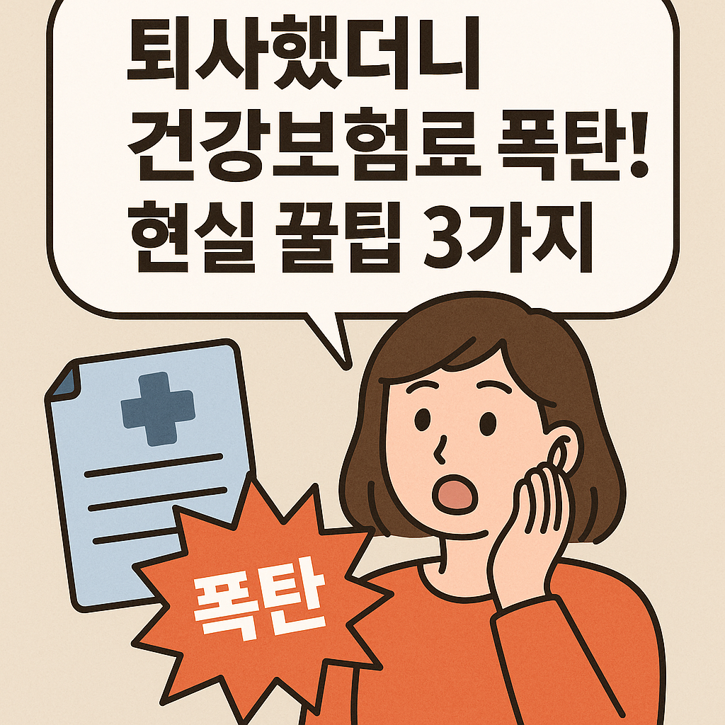 퇴사하면 한 달 건강보험료 얼마 나올까?